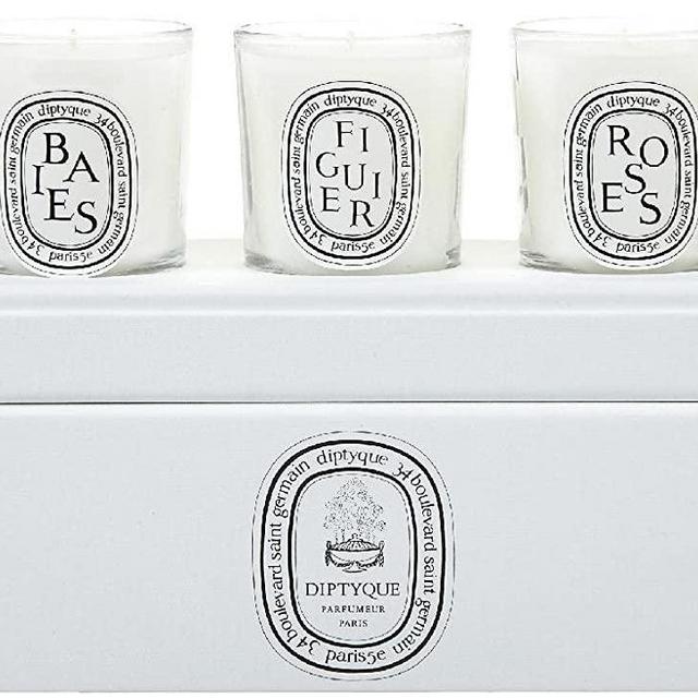 Diptyque Votive Candle Trio-Baies, Figuier, Roses-3 ct.