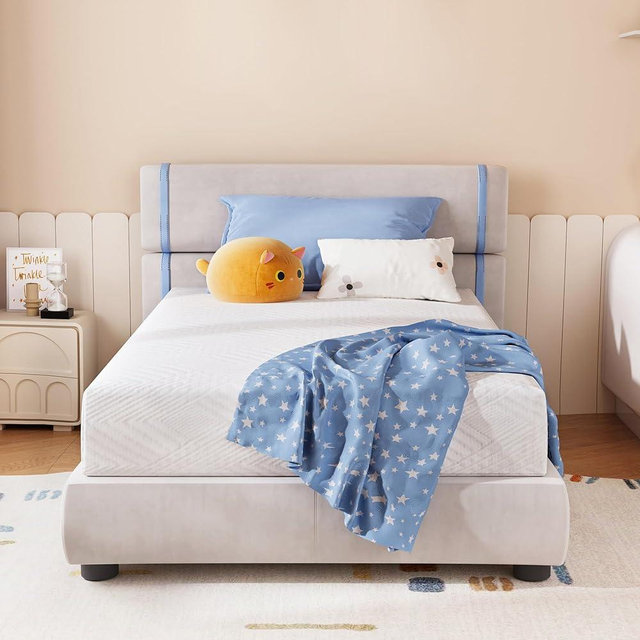 SynthoSpace Full Size Mattress 8 Inch Green Tea Memory Foam Mattress for Cool Sleep & Pressure Relief, CertiPUR-US Certified Medium Mattresses in a Box, 54"×75"×8"