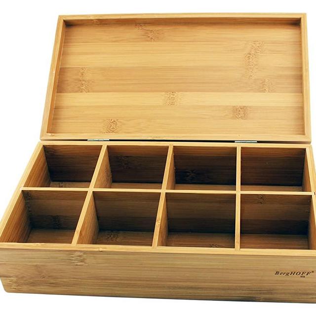 BergHOFF Bamboo Tea Box, Natural