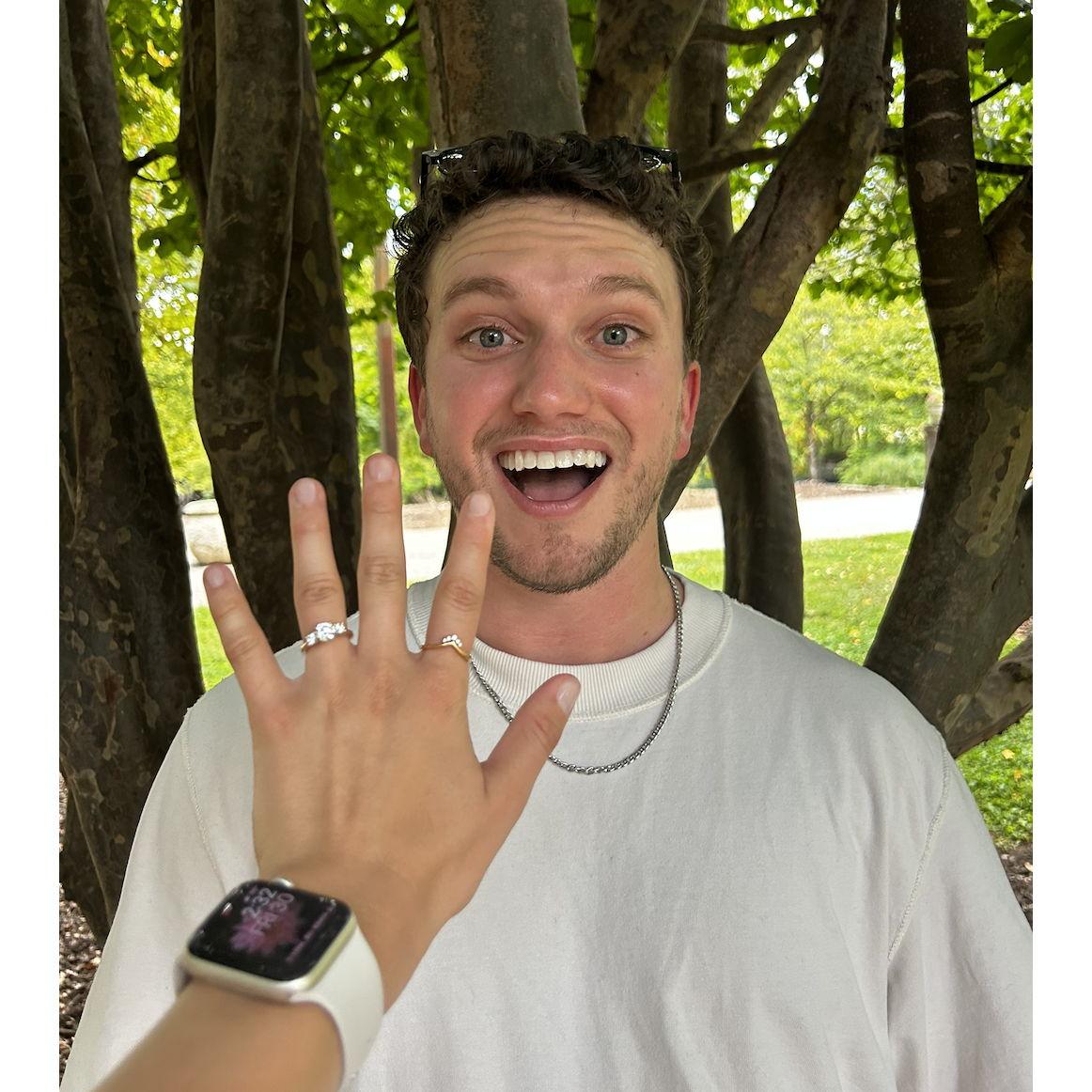 First photo post-engagement!