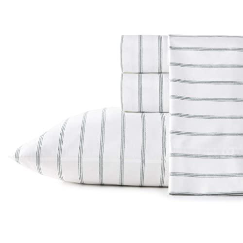 Stone Cottage | Percale Collection Sheet Set-100% Cotton, Crisp & Cool, Lightweight & Moisture-Wicking Bedding, King, Trenton