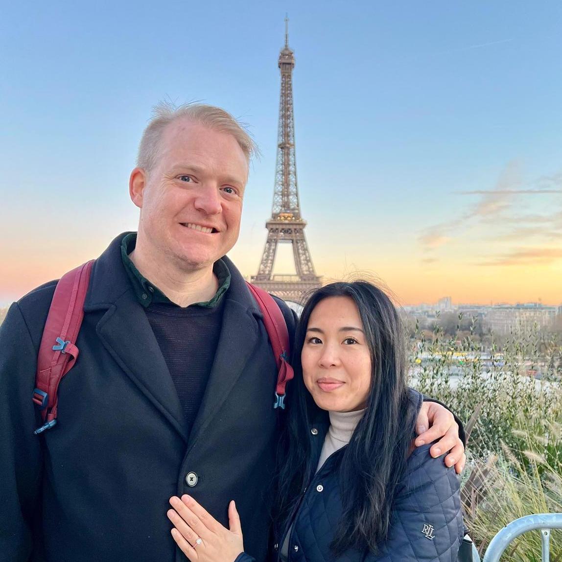 Philip and Minhhieu got engaged in Paris!
