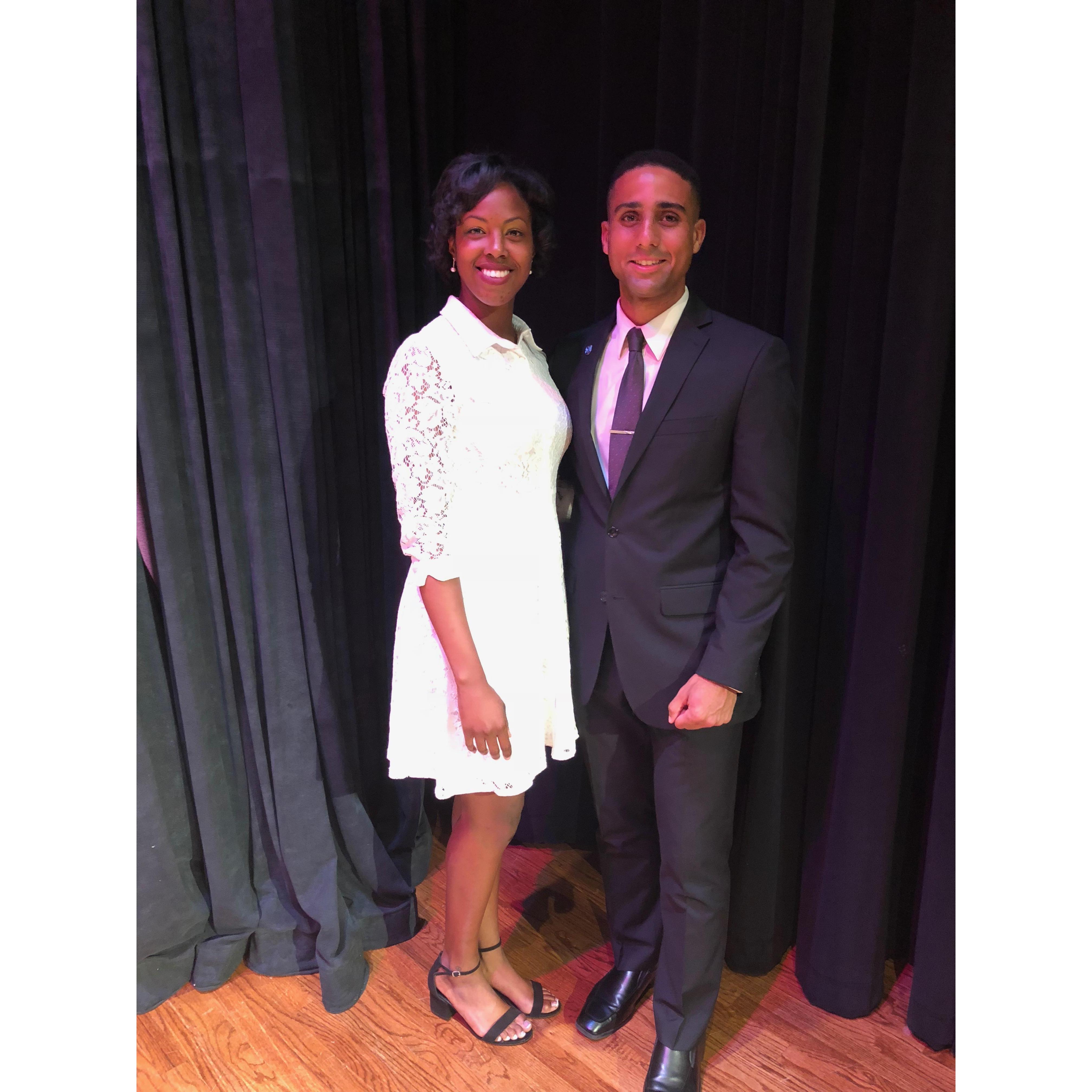 When Stephen was named Head usher for the 2018-2019 school year.