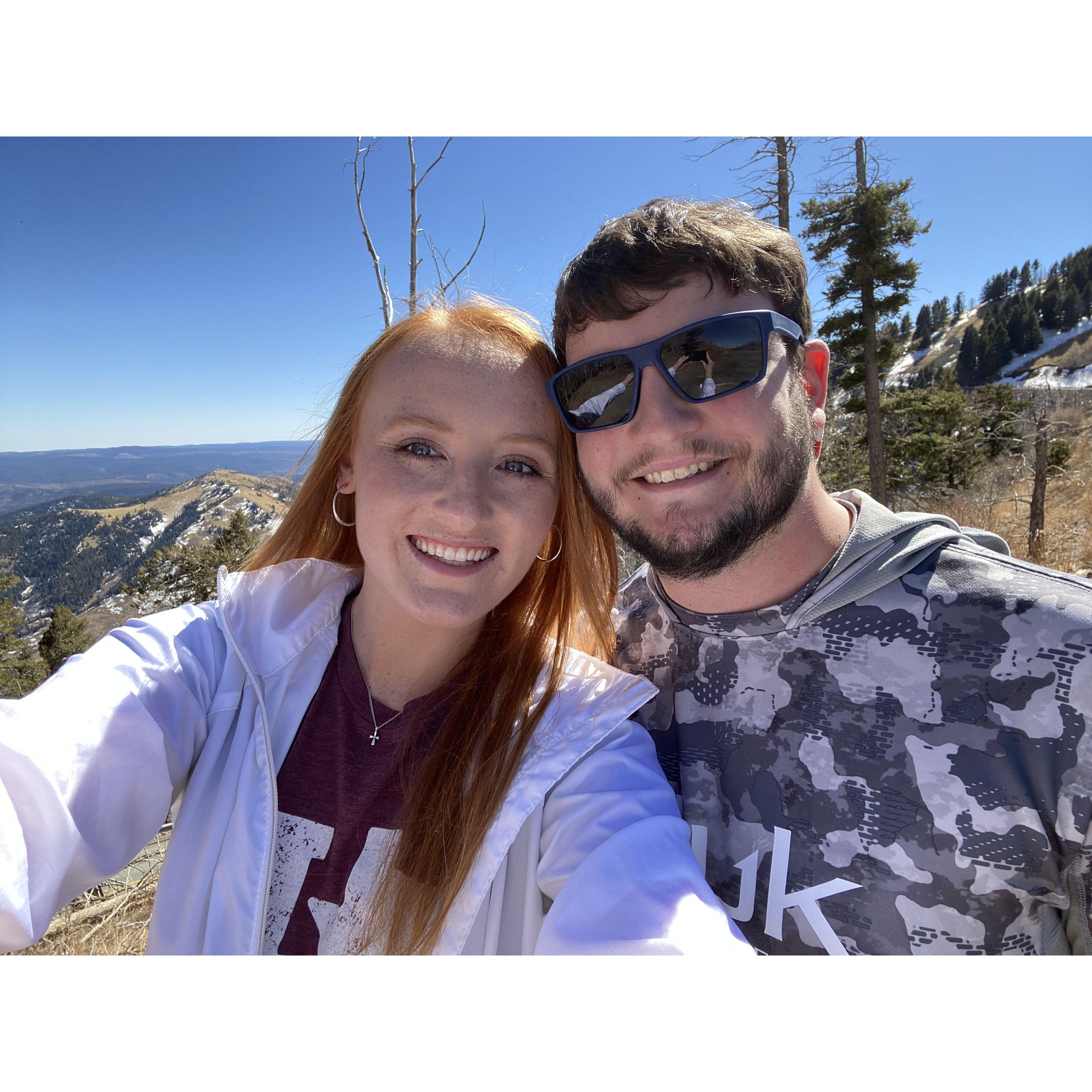 Our first spring break together in Ruidoso, NM!