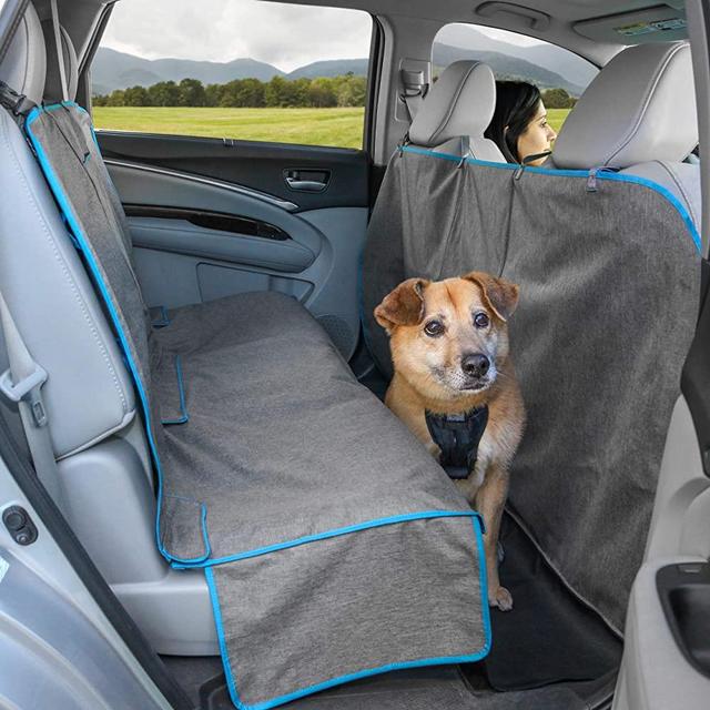 Kurgo Dog Hammock Car Seat Cover for Pets, Pet Seat Cover, Car Hammocks for Dogs, Water-Resistant, for Cars, Trucks, SUVs, Full Seat, Half Seat, Seat and Floor Coverage