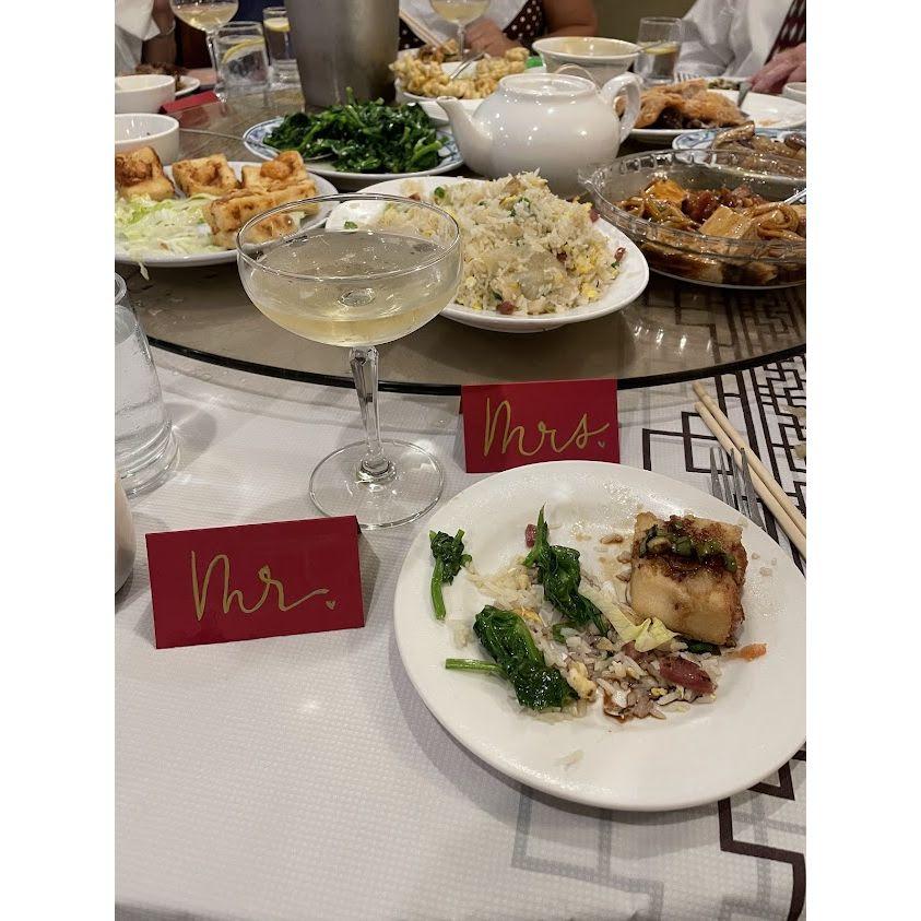 Place settings by our friend, Meg!