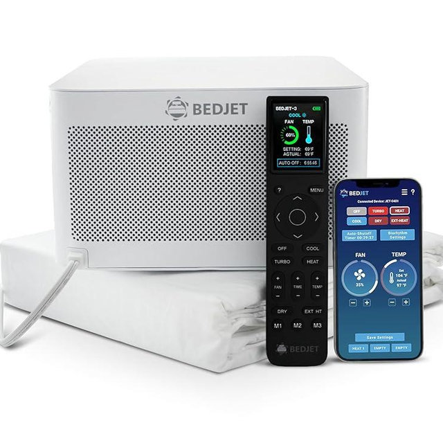 BedJet 3 Climate Comfort for Beds, Cooling Fan + Heating Air Bundle with Cloud Sheet (King Size Sheet)