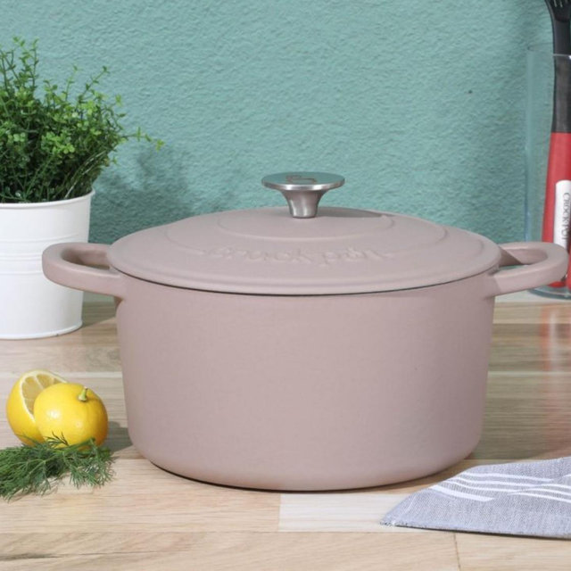 Artisan Cast Iron Round Dutch Oven with Lid