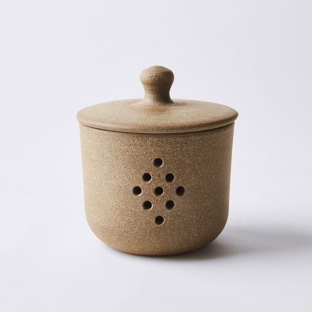 Handmade Stoneware Garlic Pot