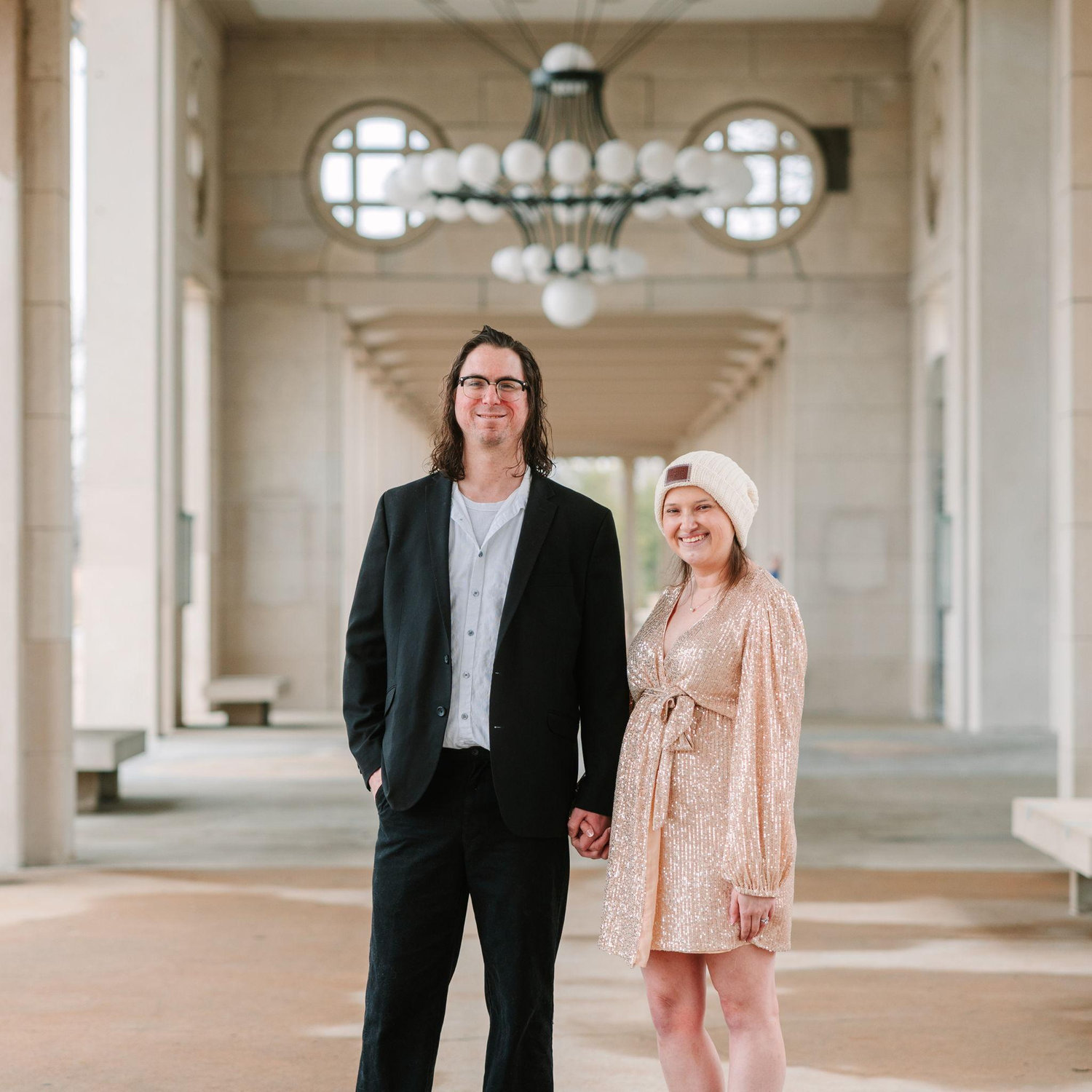 Thank you to our wonderful photographer, a close friend, Lauren Schlesselman of Lauren Nicole Imagery for capturing our engagement pictures at the Jewel Box and The Muny in Forest Park!