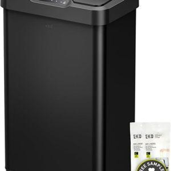 13.2 Gallon Touchless Recycling Can, Matte Black