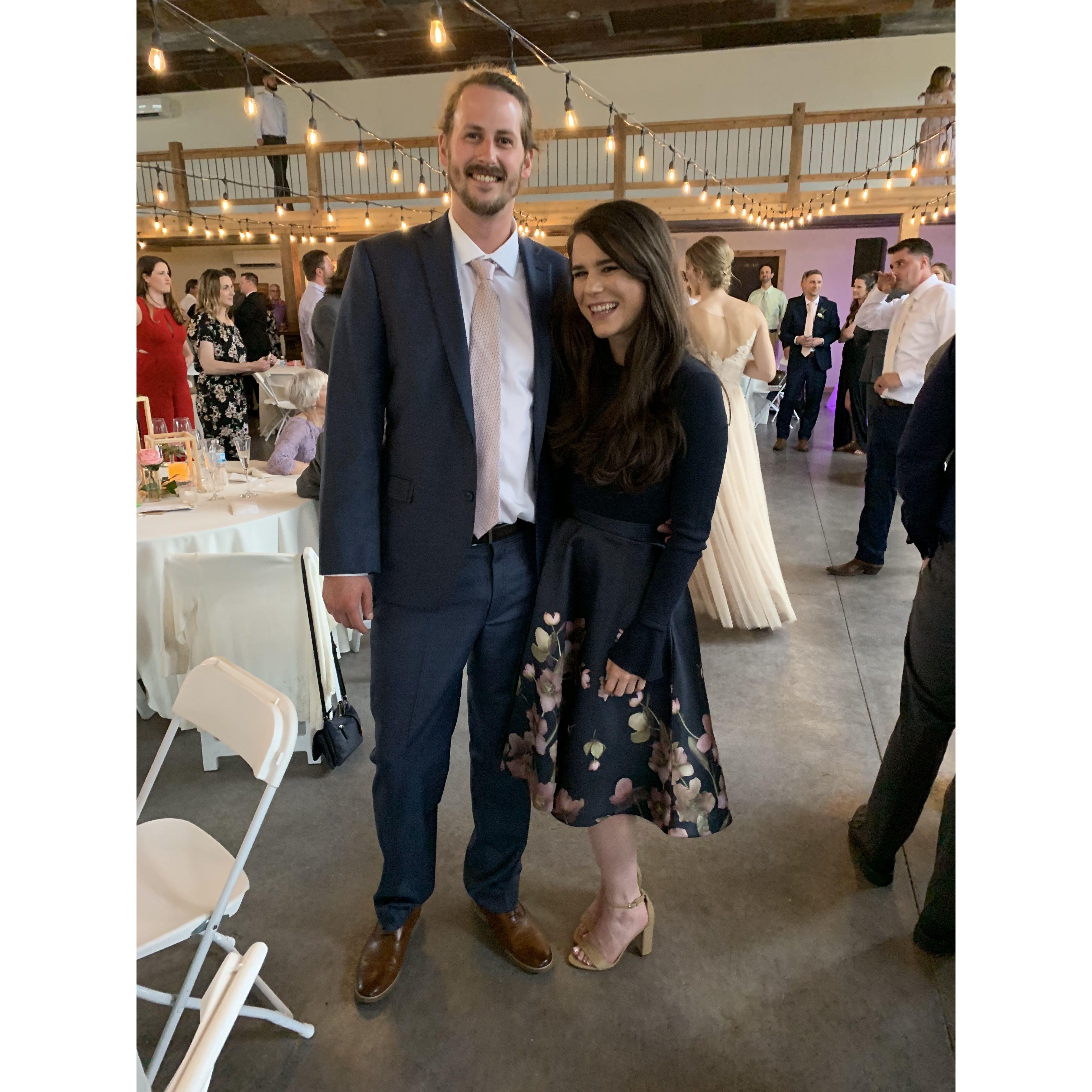 When Ginny met Chris's family for the first time at a wedding. 

May 2019