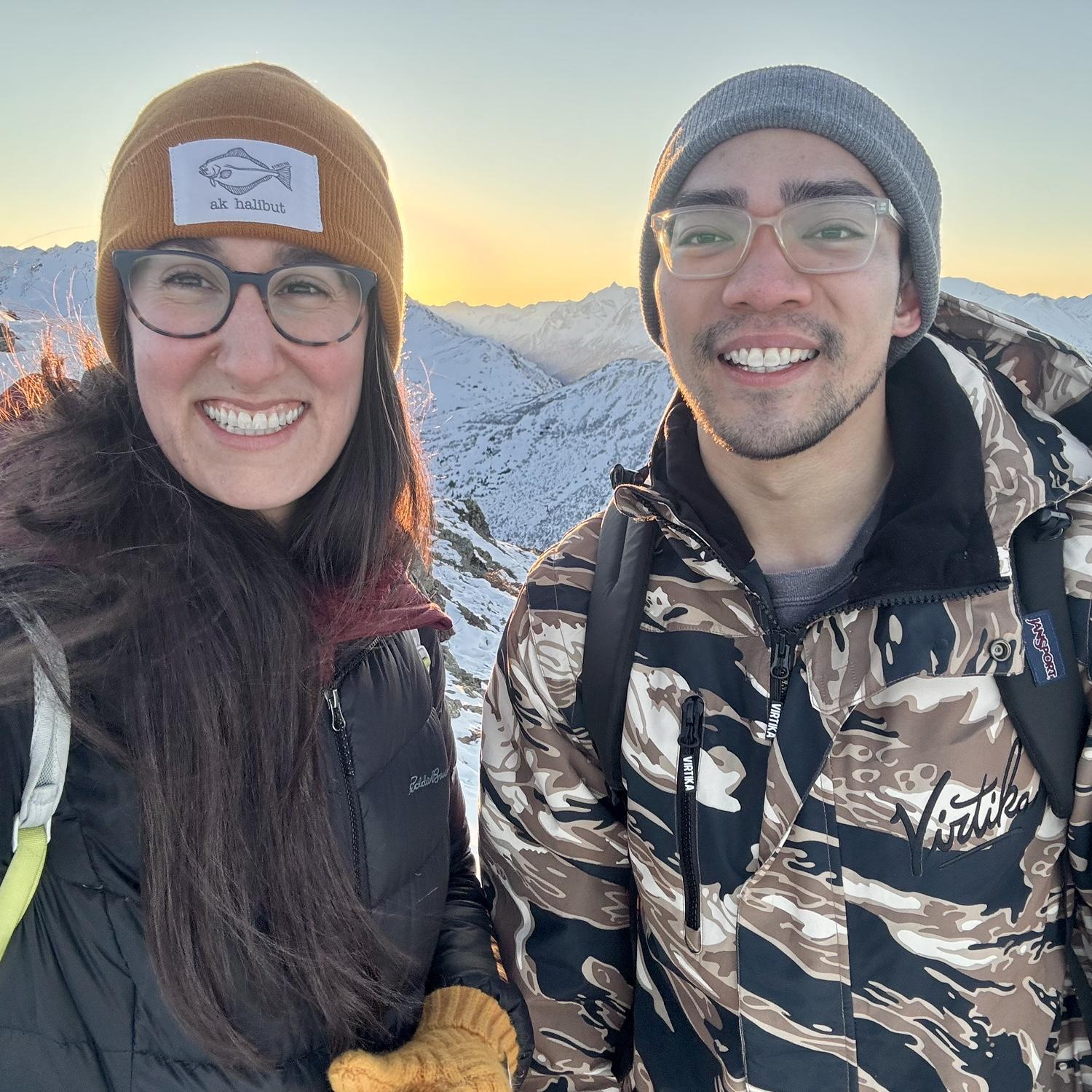 Sunrise hike in 14°