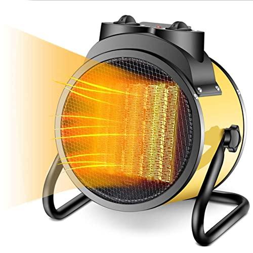Buyplus Garage Space Heater Electric - Indoor Portable Heater Fan,Greenhouse Heaters,Adjustable Thermostat for Grow Tent, Home Large Room, Workplace,PTC Fast Heating, Overheat Protection, Metal Base