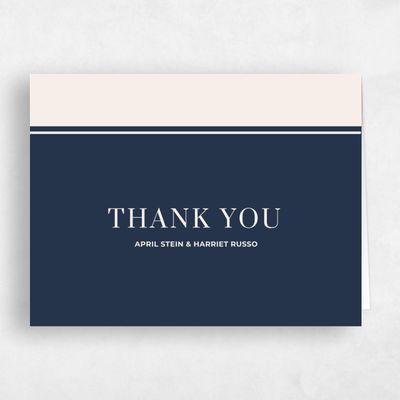 Blue Wedding Thank You - Perch
