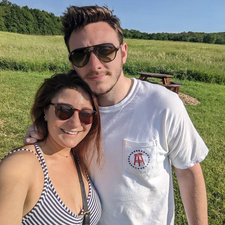 Brian's first visit to Sam in New York! Barstool Brian was born.