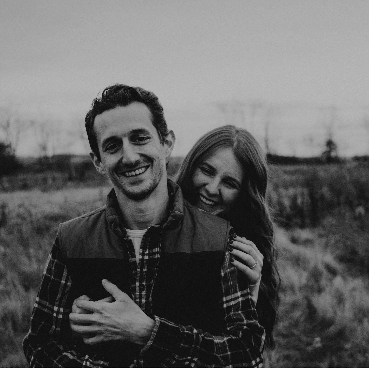 We're engaged! A shot from our engagement session with Alexa's sister, Tori.