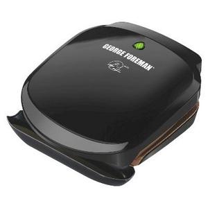George Foreman 2 Serving Classic Plate Electric Grill and Panini Press - Black GR136B