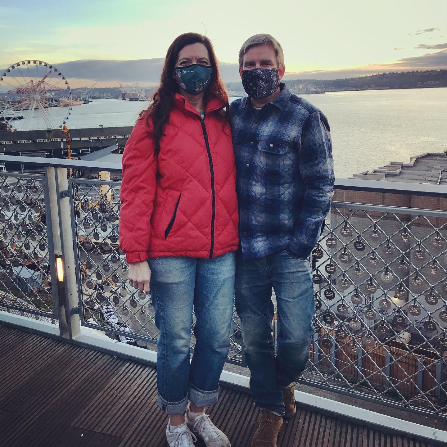 Getting fresh air during Covid times- at Pike Place Market- Jan 2021