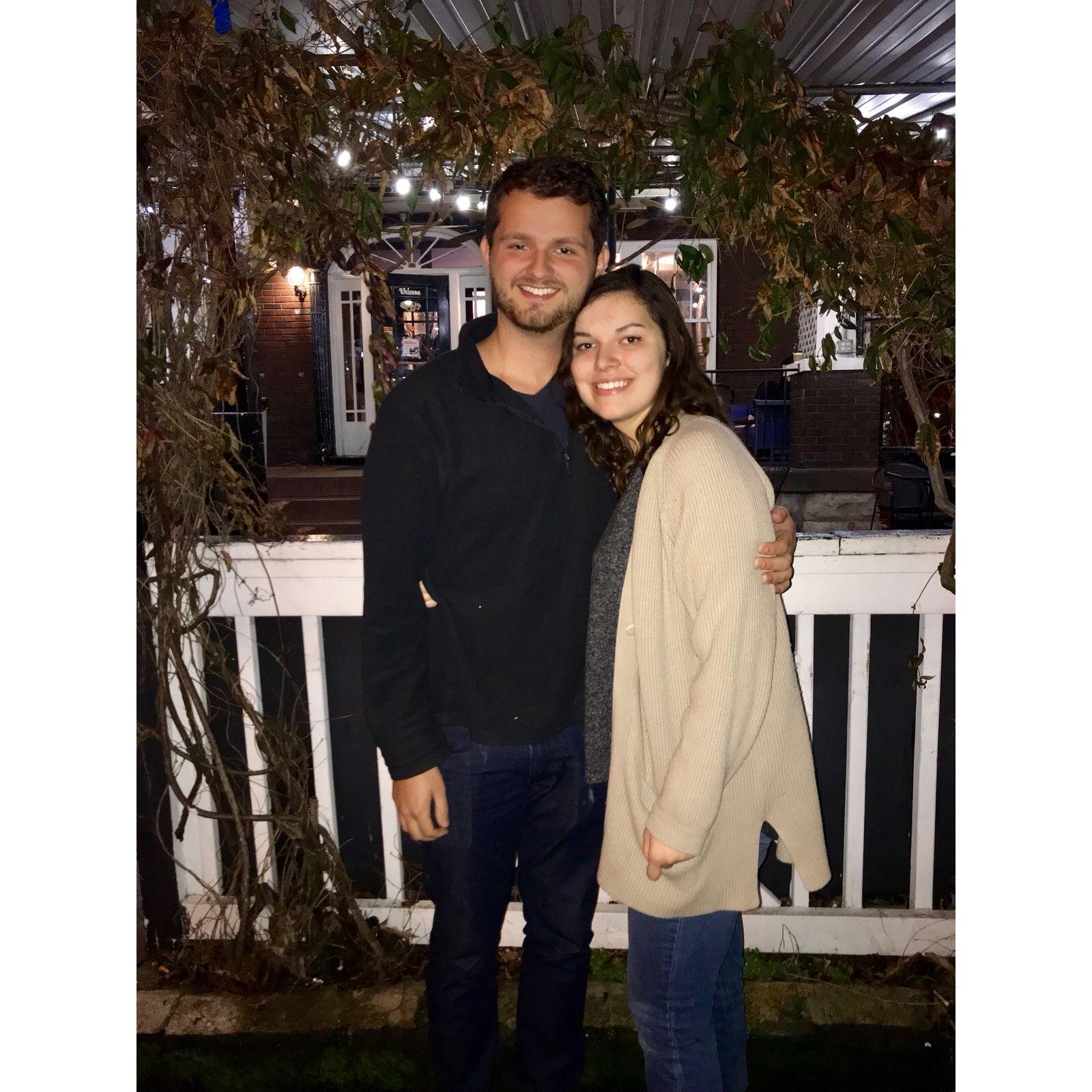 A surprise visit in Nashville. Visiting our favorite date spot--Cafe Coco.