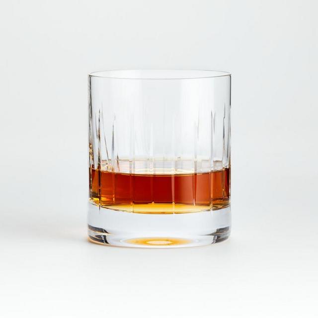 Vance Cut-Glass Double Old-Fashioned Glass