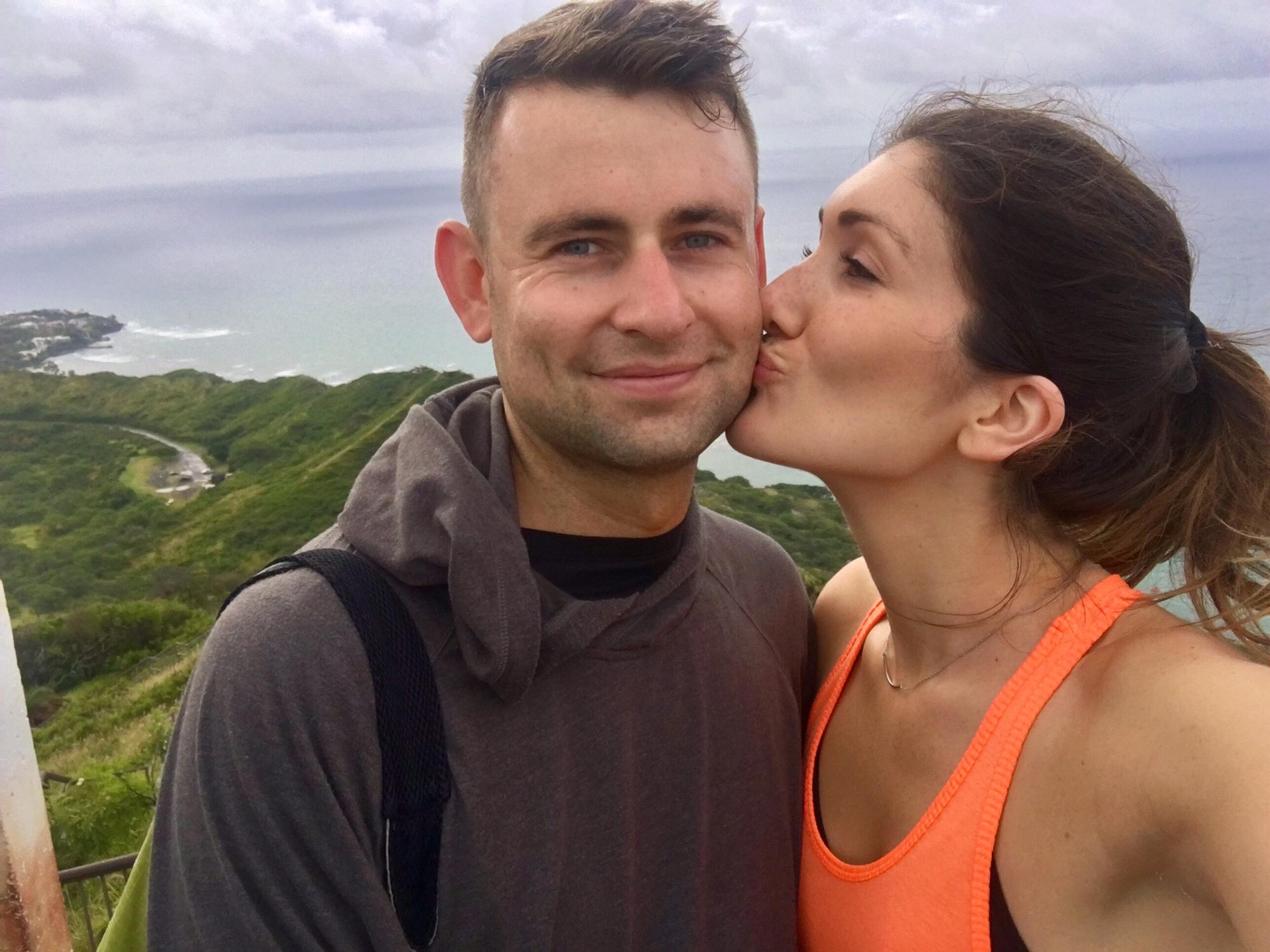 Morning hike to Diamond Head in Hawaii