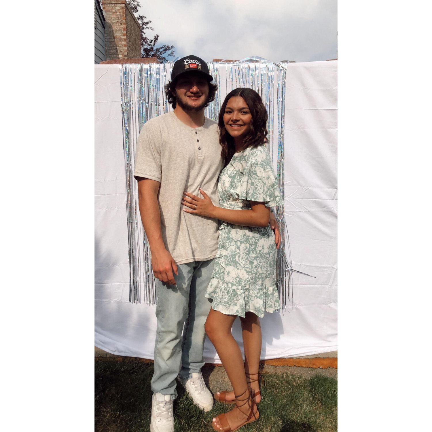 2020, my graduation party, I’ve always loved this pic of us too! We look like babies lol