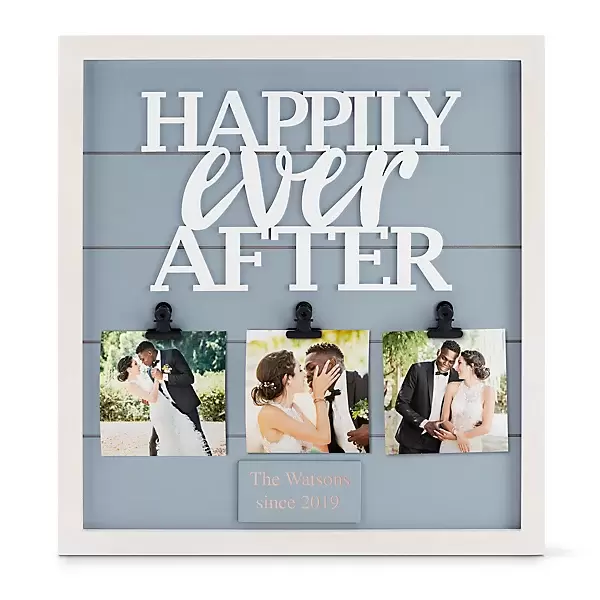 Happily Ever After Wood Pallet 3 Clip Photo Wall Art