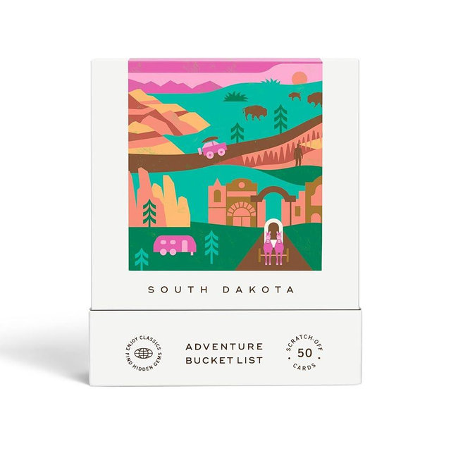 South Dakota Adventure Bucket List: 50 Scratch-Off Cards for Outdoor Activities, Tourist Attractions, and Road Trips - Perfect Travel Gift and Guide for Exploring South Dakota