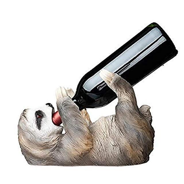 True Sloth Wine Bottle Holder, Set of 1