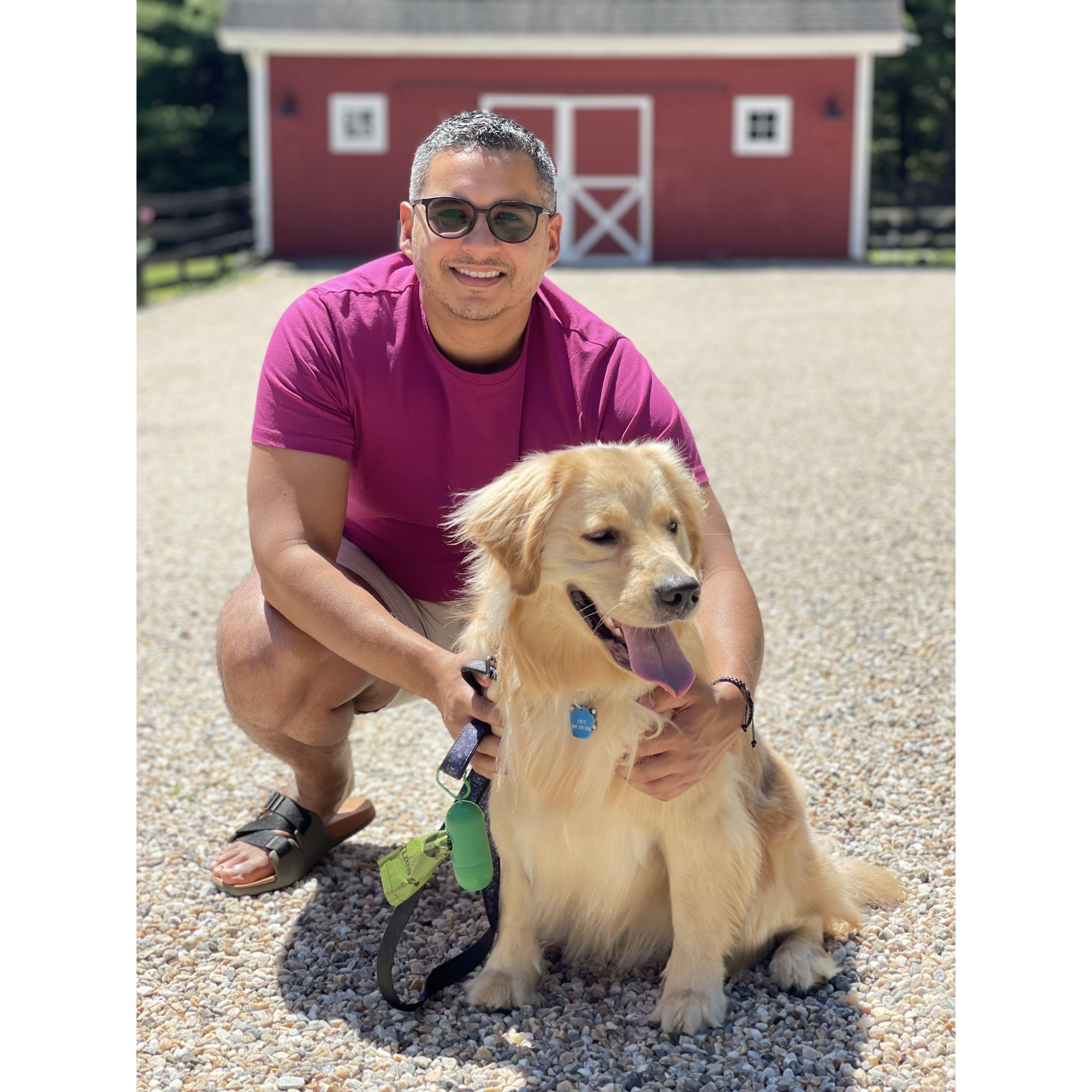 Lucy’s first trip to New England. Litchfield 2022.