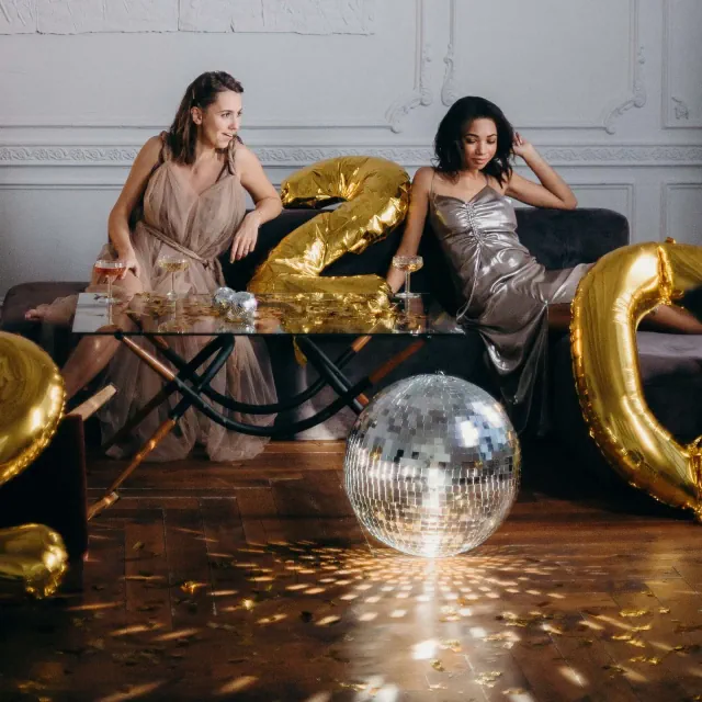 Yescom 12" Large Hanging Disco Mirror Glass Ball for DJ Dance Club Home Party Window Display Garden Decorative Objects