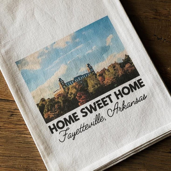 Small Sweet Home Old Main Tea Towel