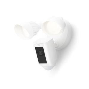 Ring Floodlight Cam Wired Plus (newest model), Outdoor home or business security with motion-activated 1080p HD video and floodlights, White
