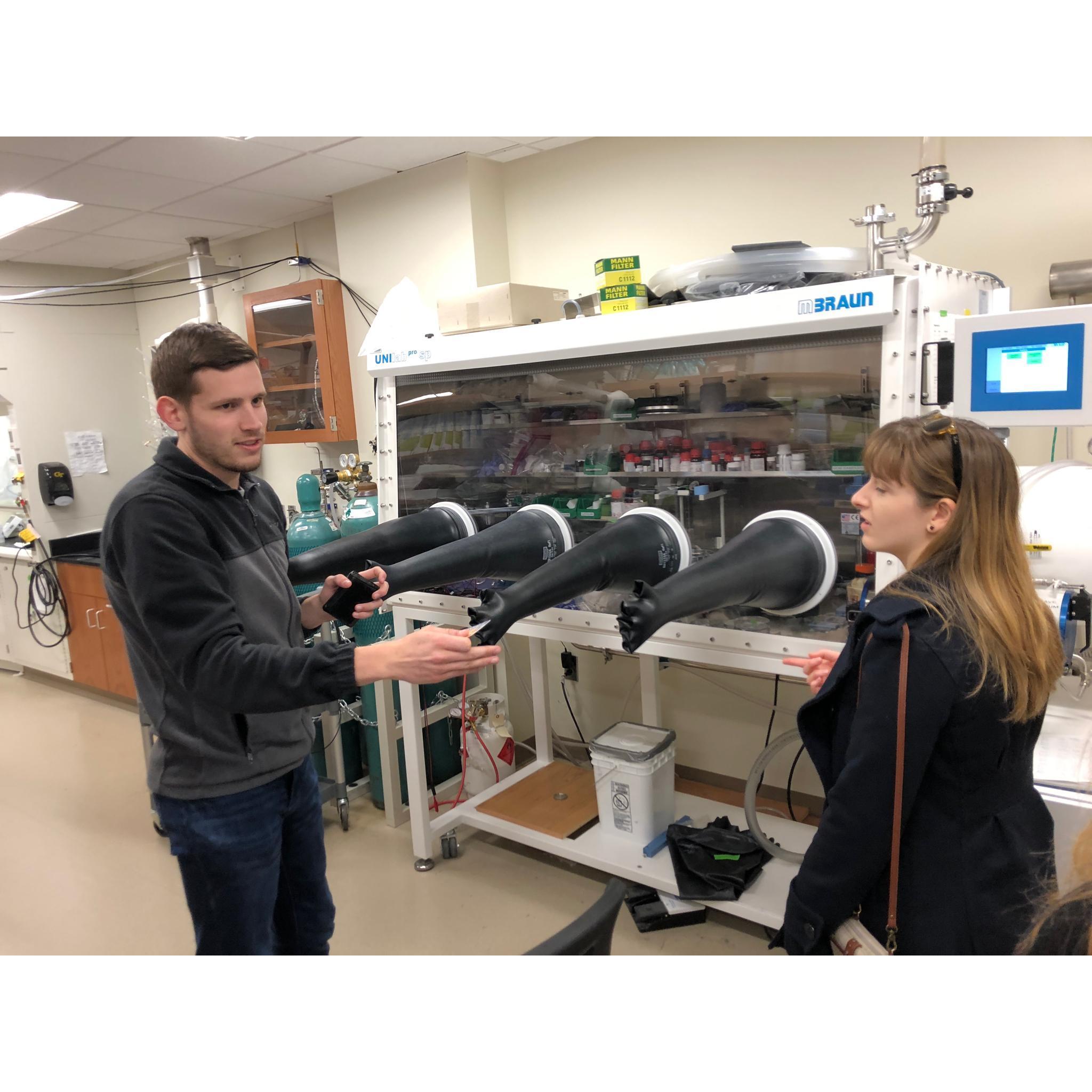 Jack was giving a tour of his lab, 2018