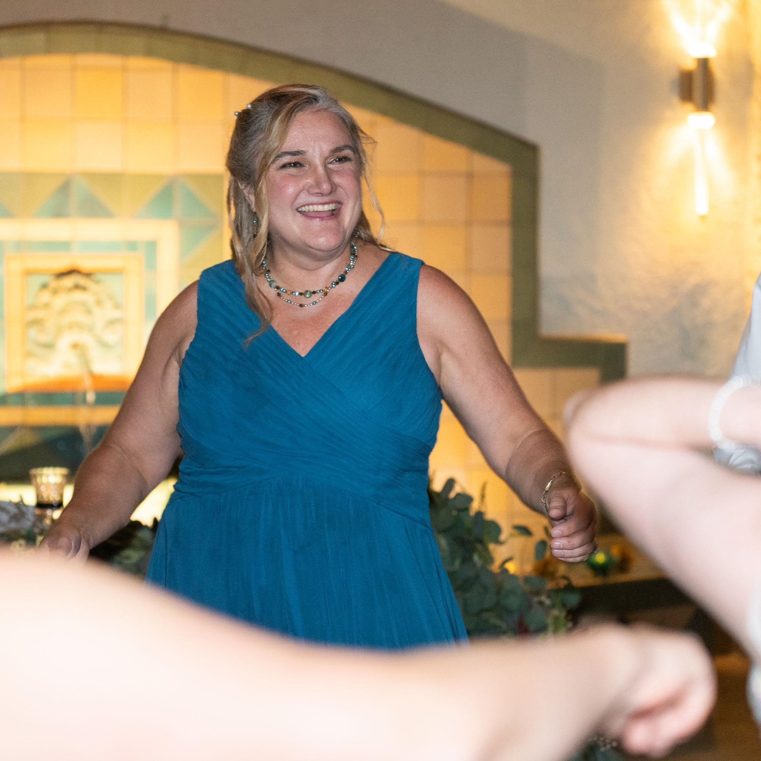 The FOB (Friends of the Bride) delivered the fun!