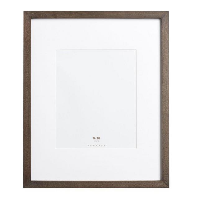 Wood Gallery Single Opening Frame, 8 x 10 - Charcoal