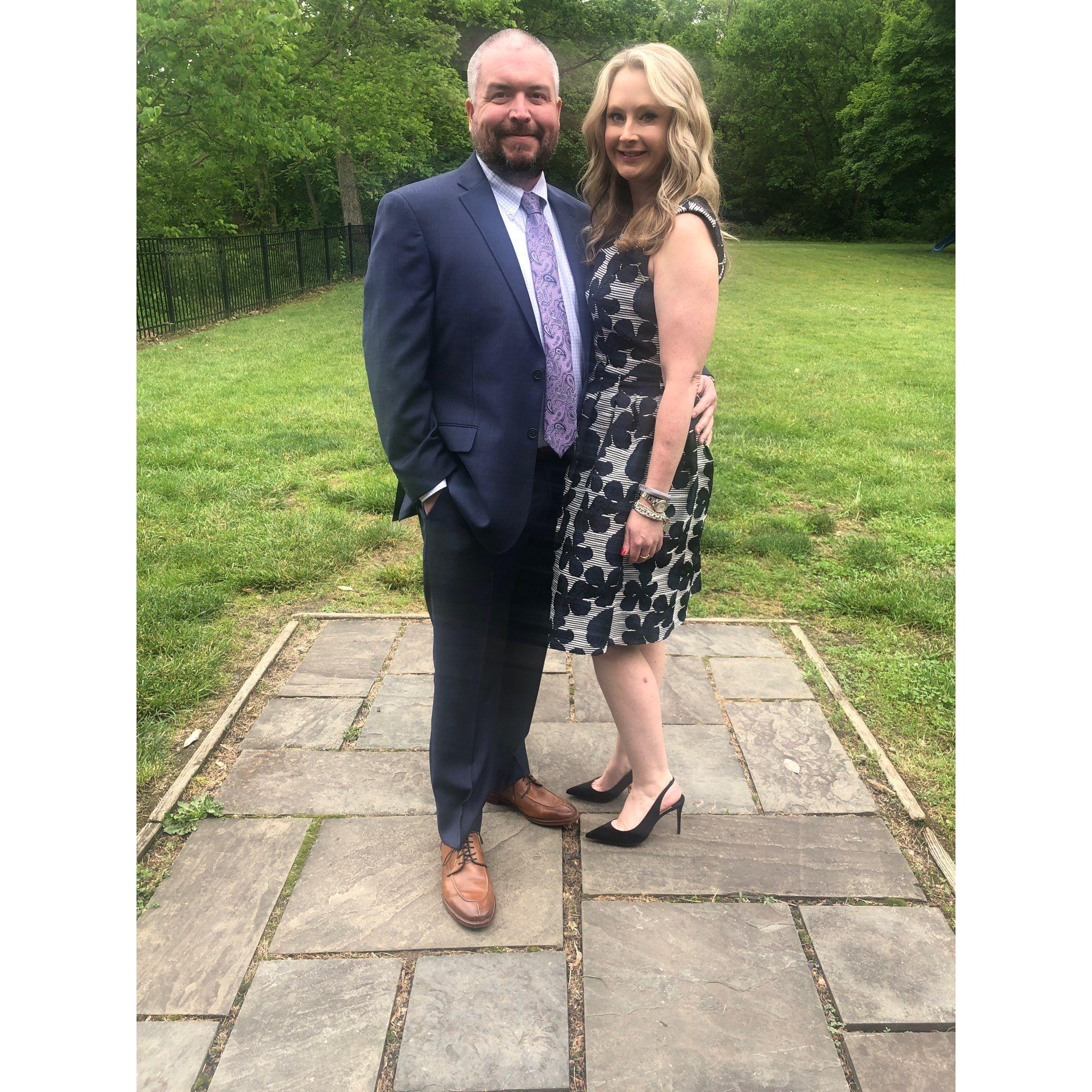 Our first wedding together