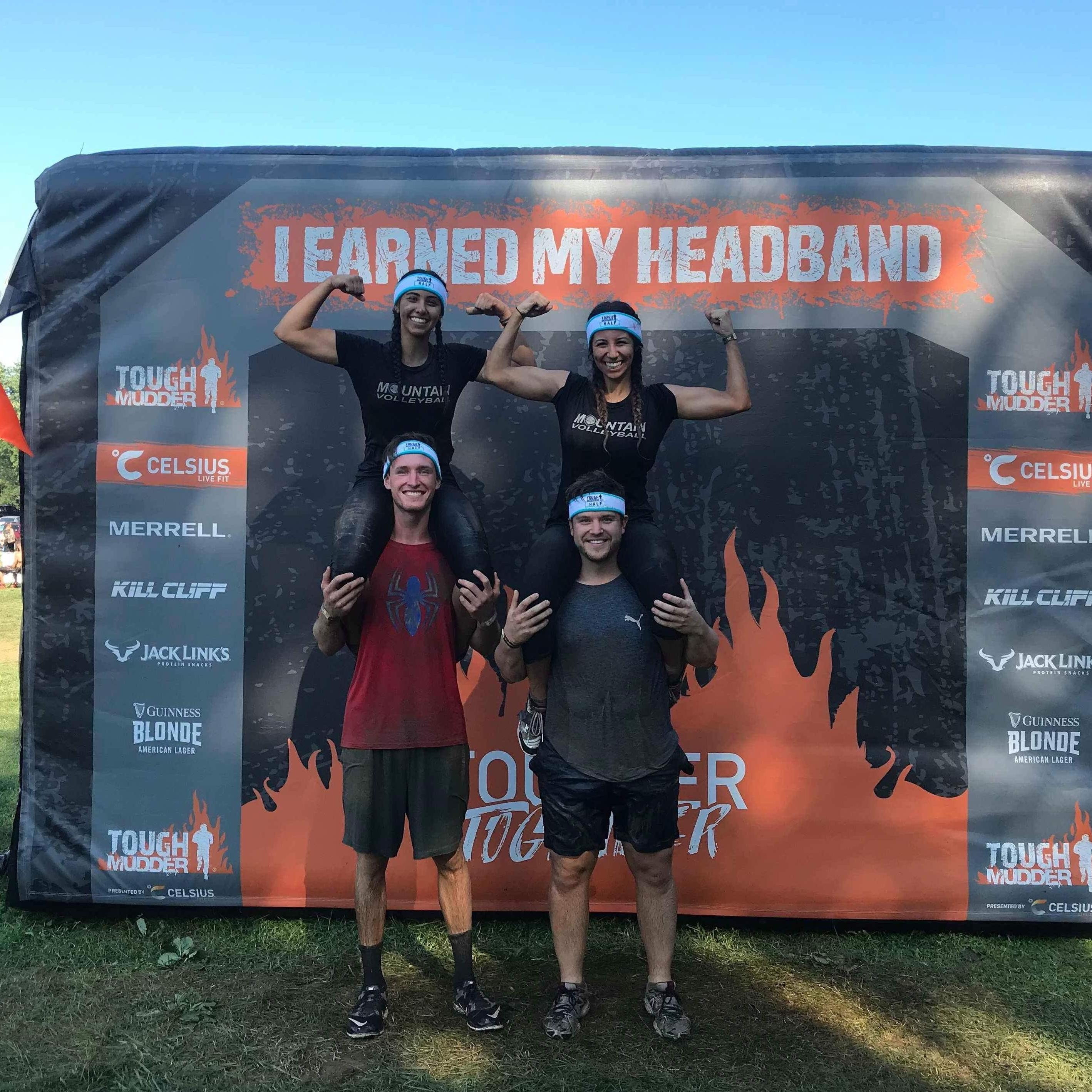 Being tough with Roberta's sister Alessandra (the Maid of Honour) and her husband Matt (a groomsman)!