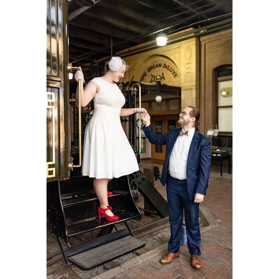We also decided to a stylized shoot that fit the vibe of the train museum