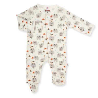 E=MC2 Playtime Elephants Magnetic Footie in White