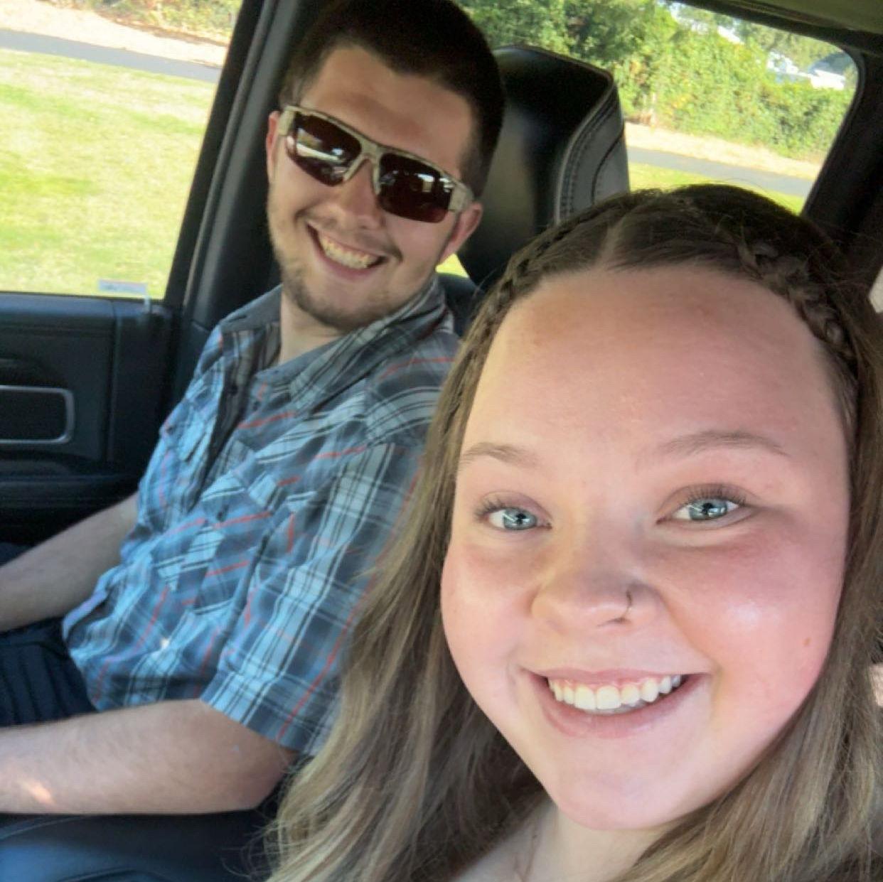 Our first wedding together