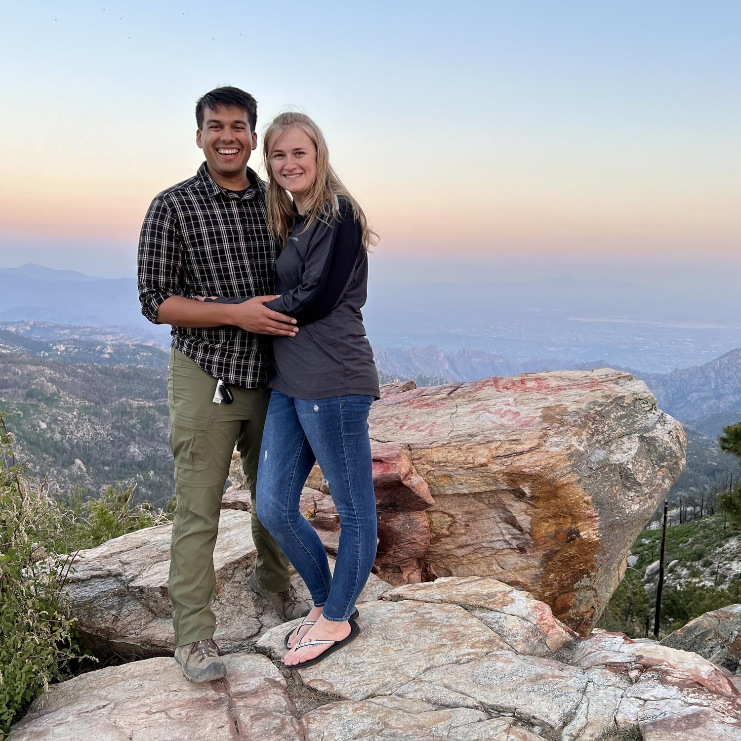 Another picture from Mt. Lemmon.
Lexi thought Landon would propose that night. Turns pout he hid the ring that she was carrying around all night. She didn't find that out until after they got engaged.