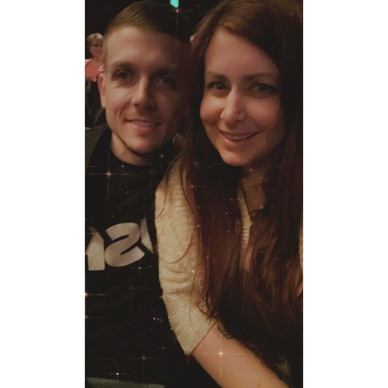 Our first concert was seeing Bush at Foxwoods.
