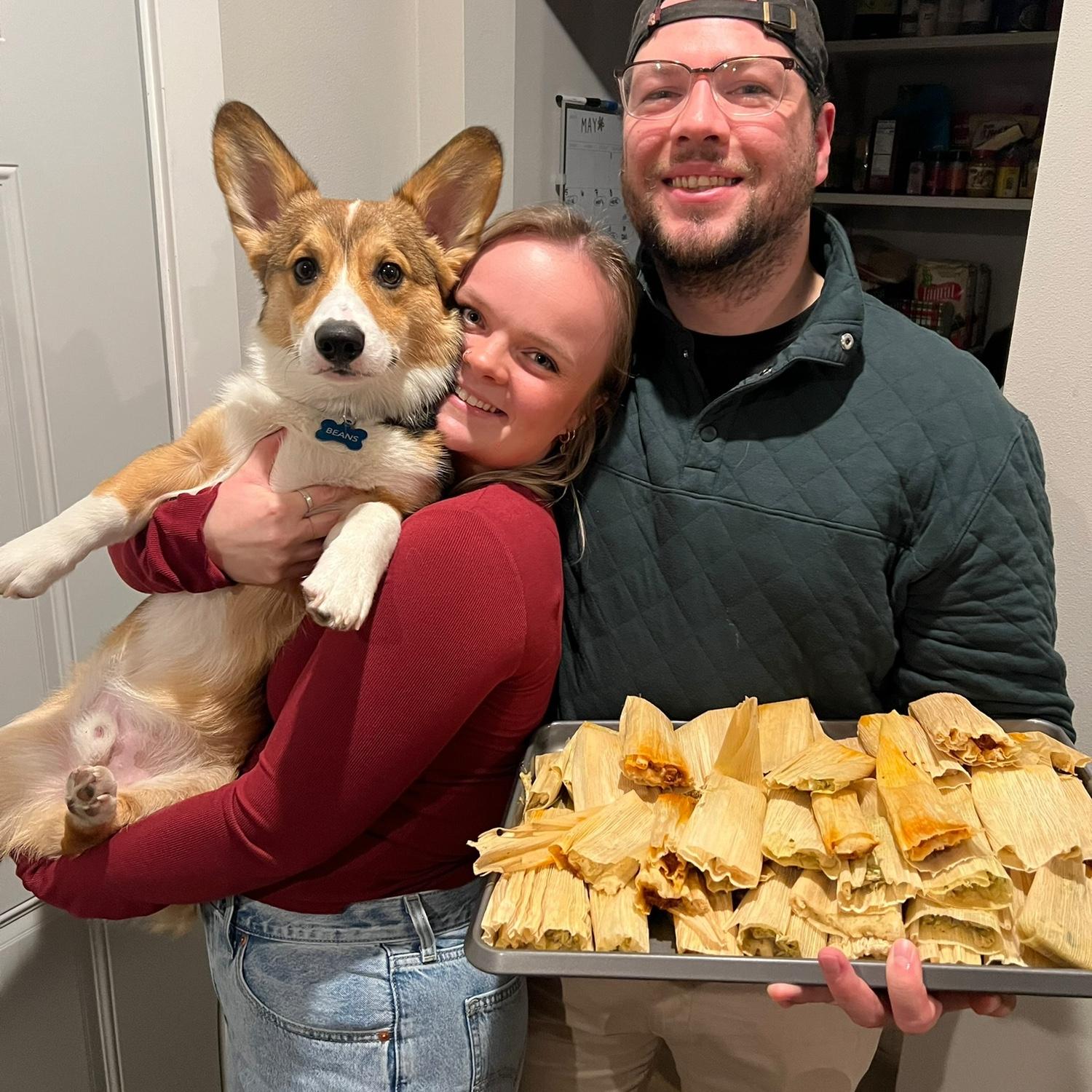 Our annual tamale night!