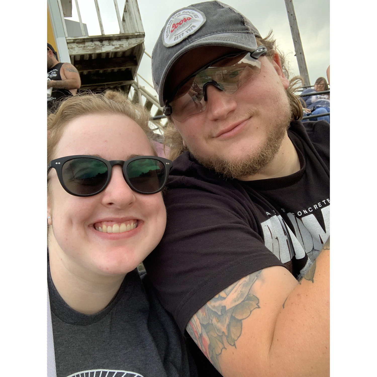 First dirt race date...that got rained out shortly after this picture