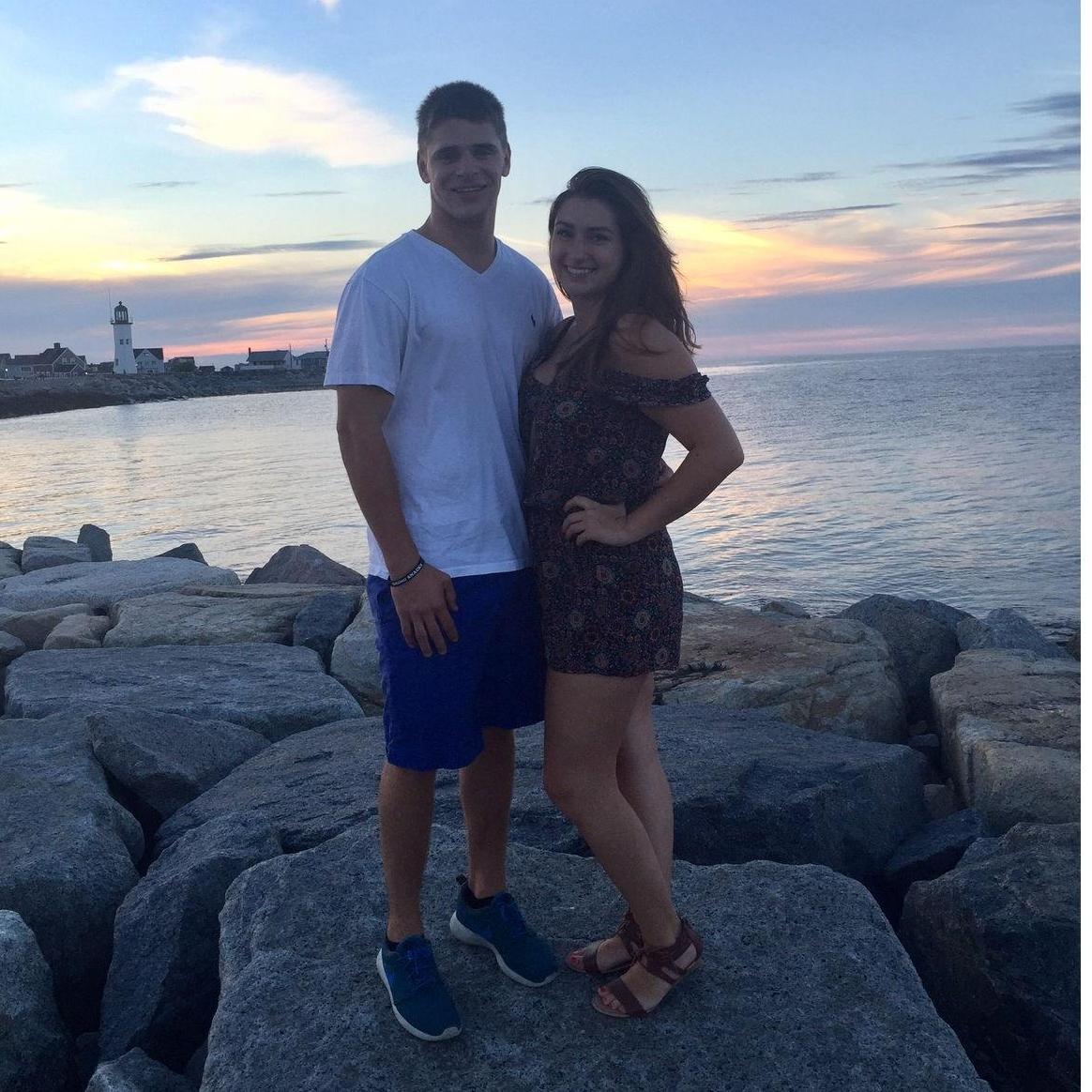 Eventually, Thomas asked me to go to chipotle with him. He paid for my burrito bowl and that’s when I knew It was a date! Technically, our first real date was Not Your Average Joes and the movies. We started dating shortly after that!