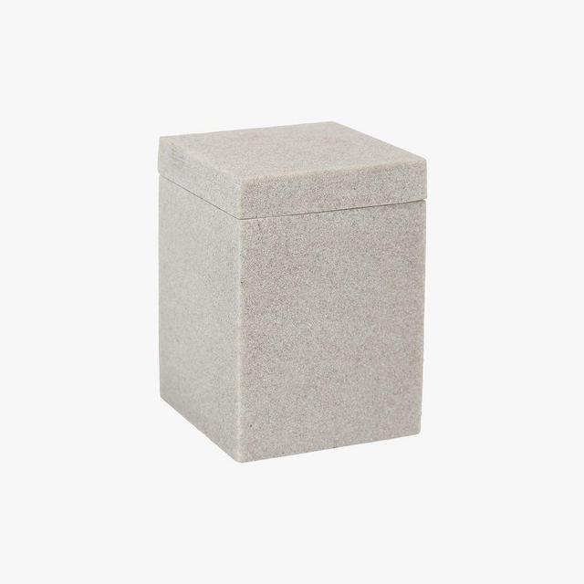 Lionel Resin Bathroom Accessories, Cotton Jar, Ivory