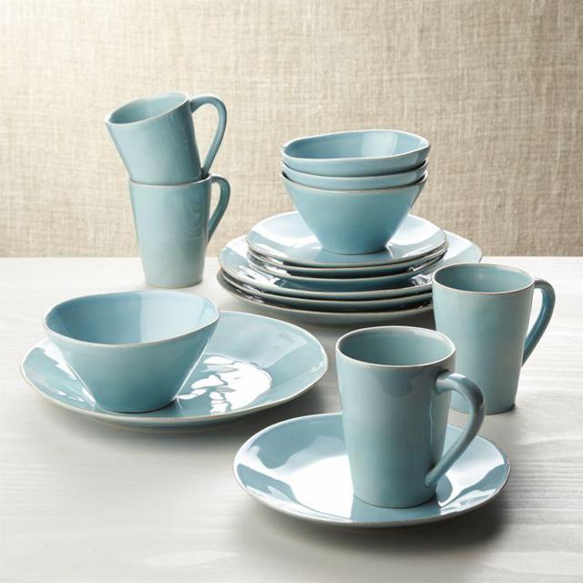 Marin Blue 16-Piece Dinnerware Set