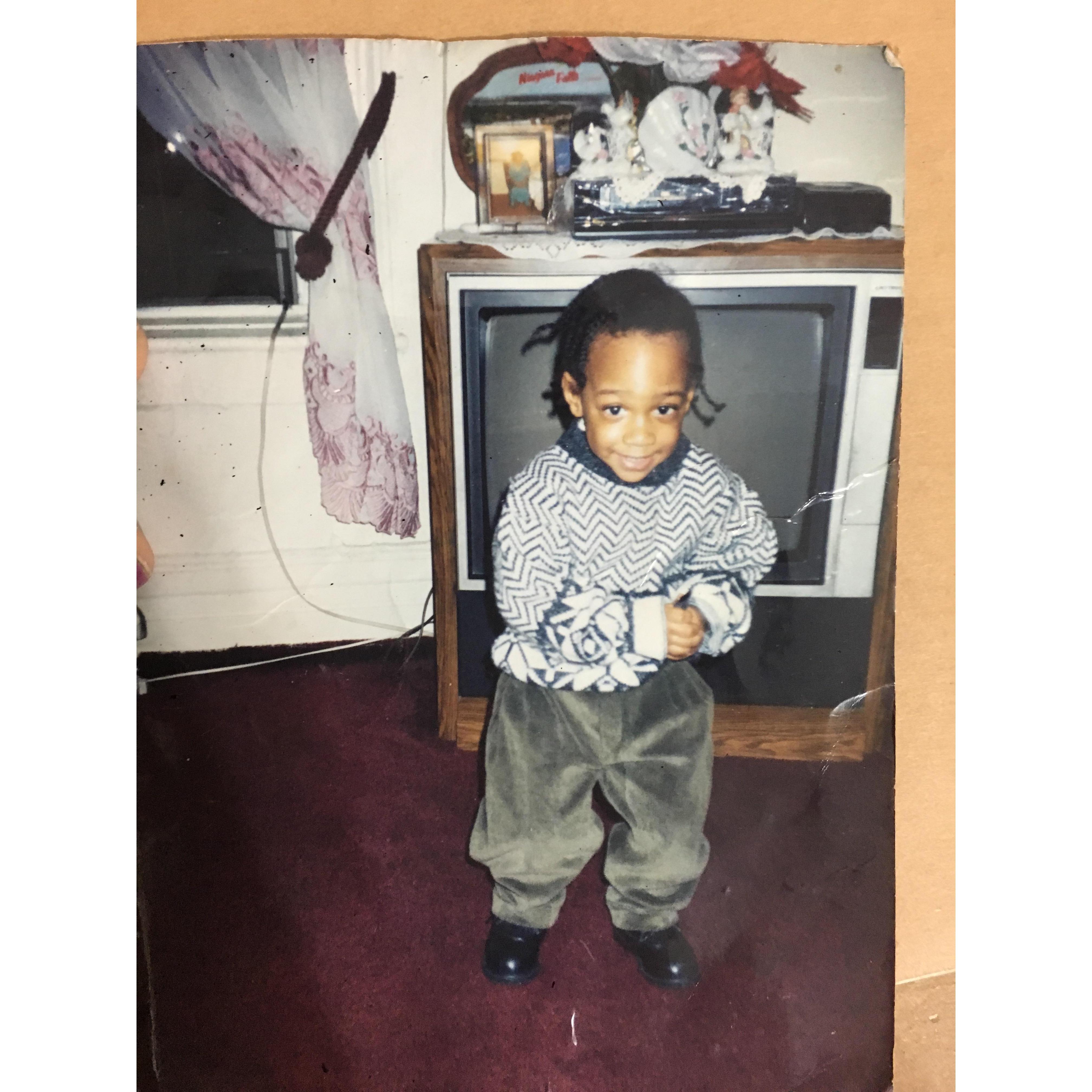 Kadeem as a toddler! Isn't he adorable!